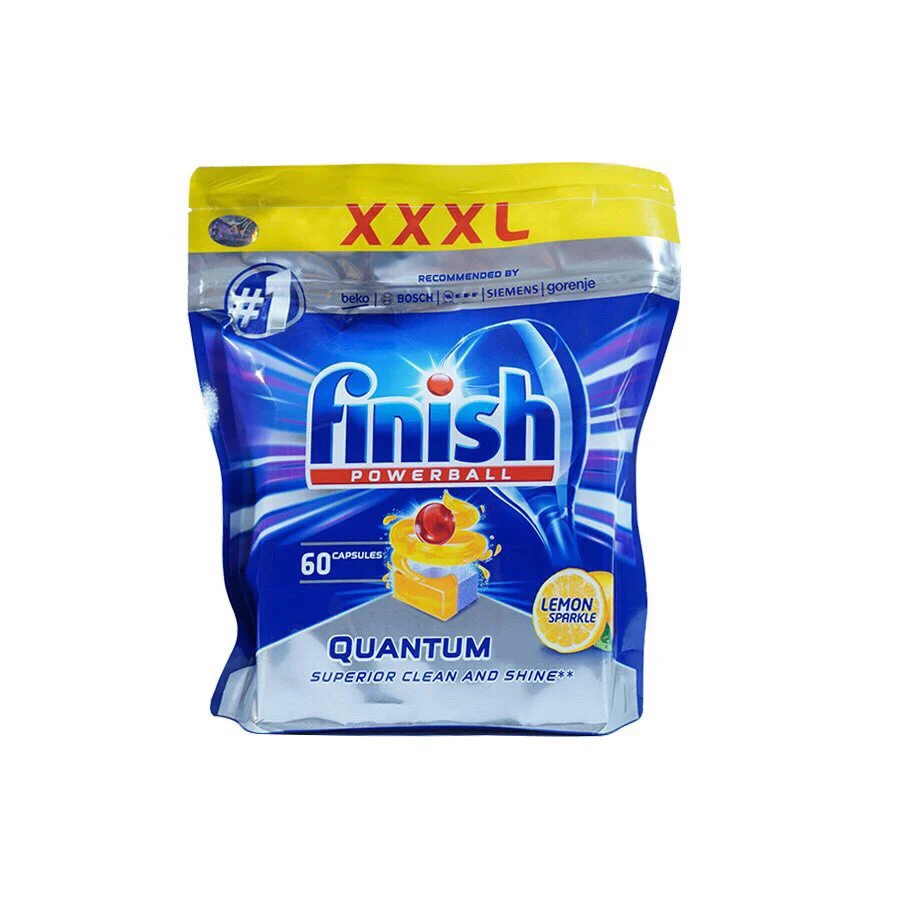 Viên rửa bát Finish Quantum 60 viên hương chanh