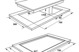 kích thước bếp điện tử kết hợp hút mùi hafele hc-ihh80a