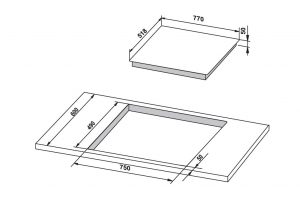 kích thước bếp từ Hafele HC-IS773EA