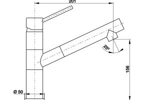 KT vòi rửa bát Hafele HF-GM411 569.15.411