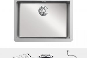 ảnh 2 chậu rửa inox konox kn5444su