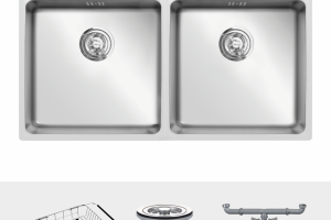 ảnh 1 chậu inox konox kn7544dub