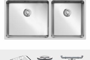 ảnh 1 chậu inox konox kn8144du