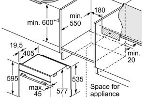 kích thước lò nướng bosch HBG6764S6B