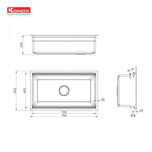 Ban-ve-Chau-rua-bat-Workstation-Sink-–-Undermount-Sink-KN7644SU-Dekor-500x500 Bản vẽ Chậu rửa bát Workstation Sink---Undermount Sink KN7644SU Dekor