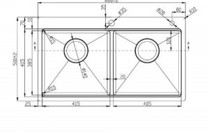 chậu rửa bát workstation sink topmount sink KN8850TD thông số kỹ thuật