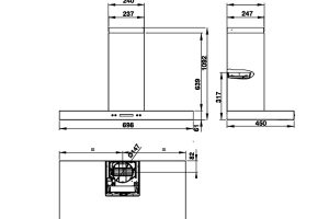 kích thước máy hút mùi Hafele HH-WI70C