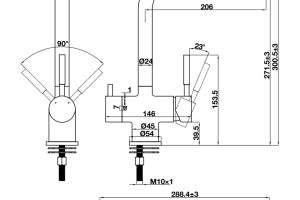 KT vòi ba đường nước Hafele HT21-CH2F271 577.55.210