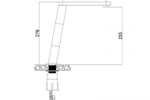 Vòi rửa bát KN1209 bản vẽ