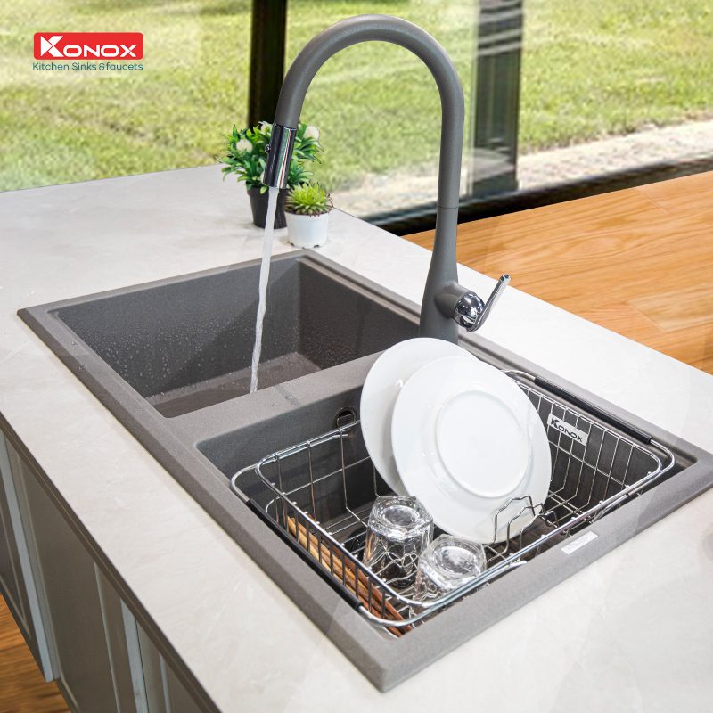 Voi-rua-bat-day-rut-Curva-Grey-800x800 Vòi rửa bát dây rút Curva Grey