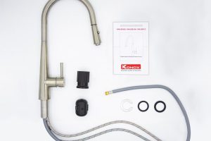 vòi rửa bát dây rút KN1901N phụ kiện
