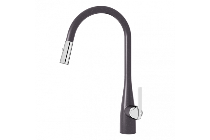 Voi-rua-bat-konox-curva-black Vòi rửa bát Konox Curva Black