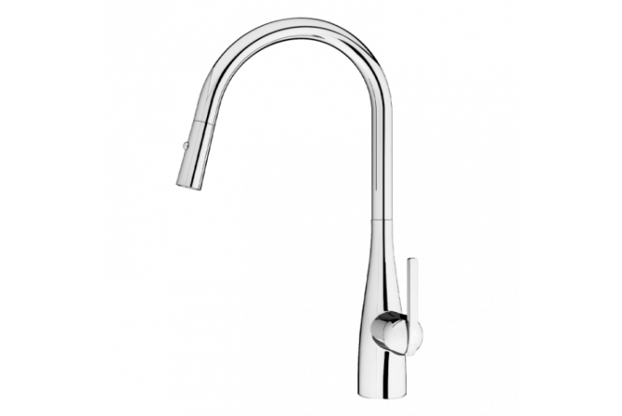 Voi-rua-bat-konox-curva-chrome Vòi rửa bát Konox Curva Chrome