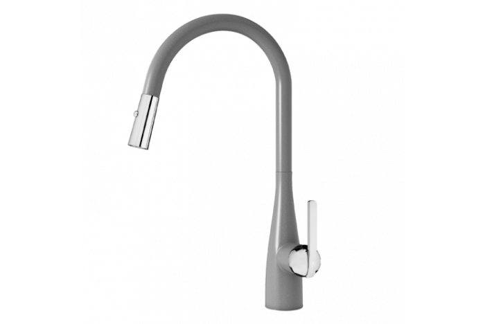 Voi-rua-bat-konox-curva-grey Vòi rửa bát Konox Curva Grey
