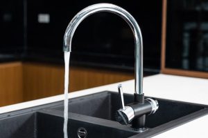 Vòi rửa bát ba đường nước Trim-Water Black